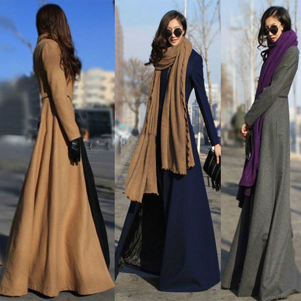 Plus Size Coat Winter With Double Sided Cashmere Coat Lady S Long Suit Collar Pure Wool
